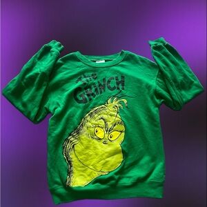Funny cute green grinch sweater